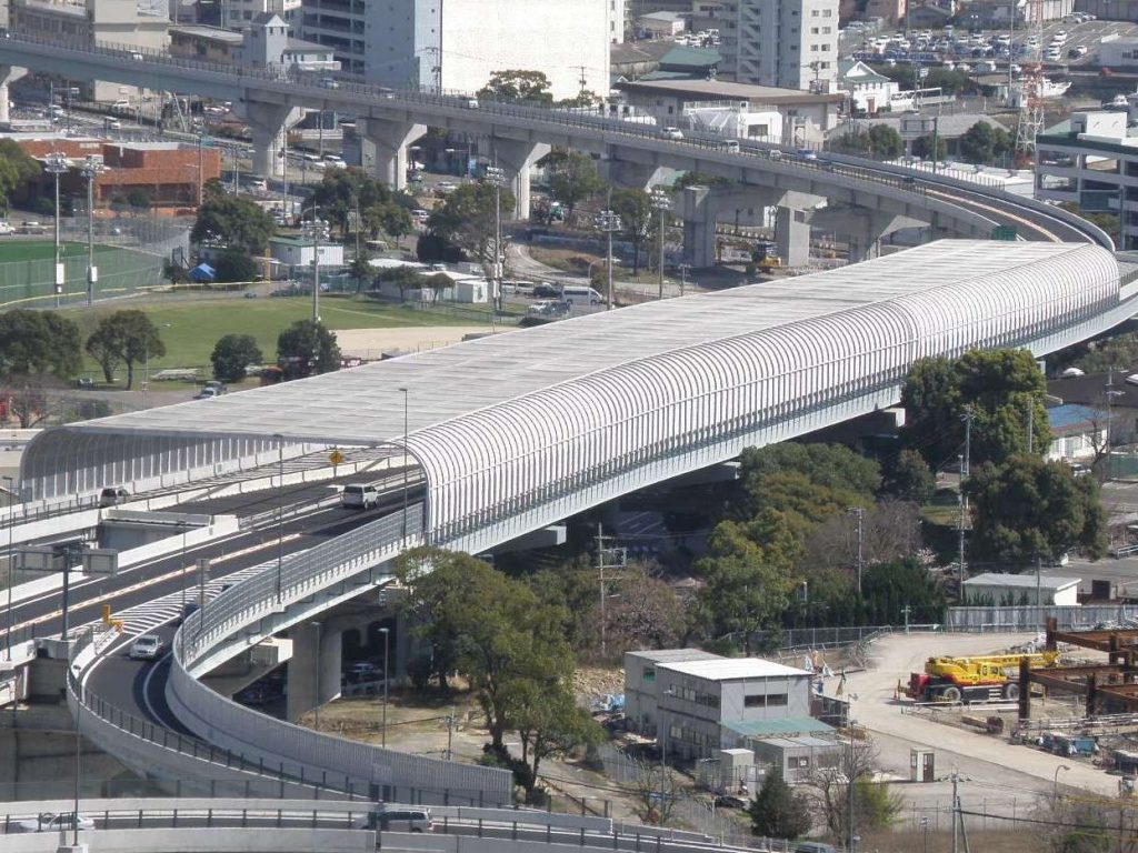 長崎497号佐世保高架橋防護工設置工事